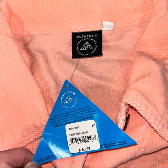 Cleveland Rock and Roll Hall of Fame women’s corduroy jacket XXL cropped NWT - Picture 6 of 10